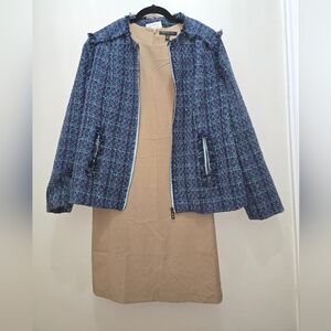 NWT Sheath Dress Camel Tan Banana Republic 14